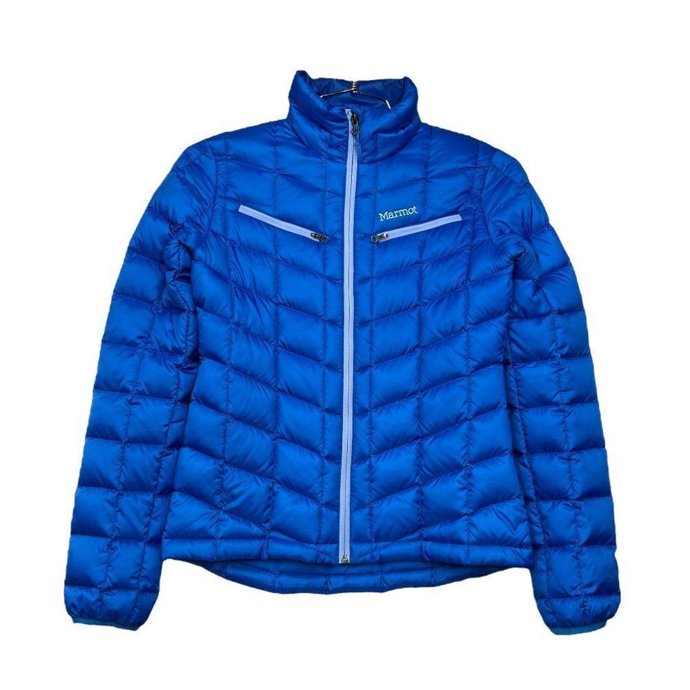 Marmot Winter Coat Women's Size XS‎ Blue Aruna Athletic Down Puffer Jacket